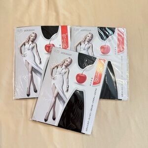 Sheer black stockings